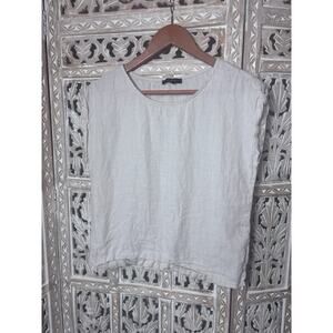 Quince 100% European Linen Sand Sleeveless Tank Women's Size XS Beachy Vacation